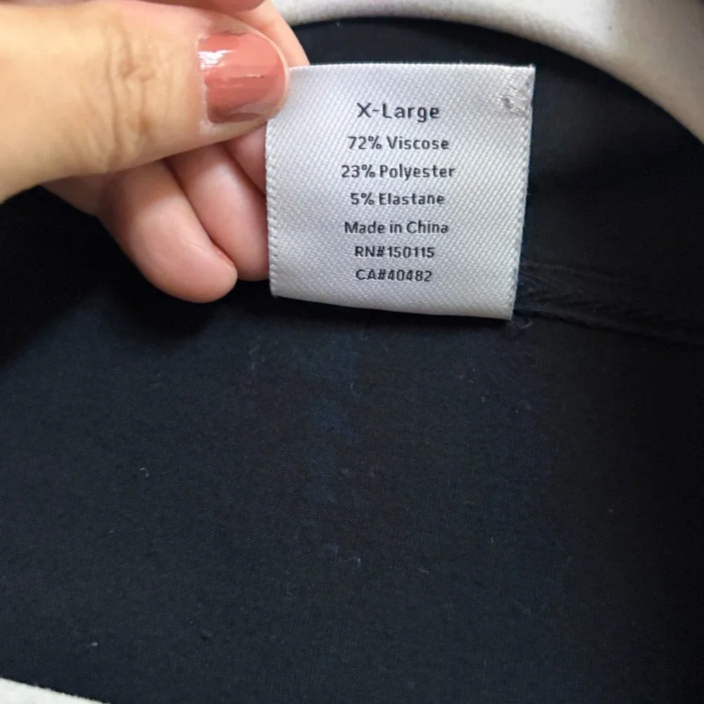 Varley Hawley DoubleSoft Half Zip Pullover Sweatshirt Black XL - Picture 8 of 11